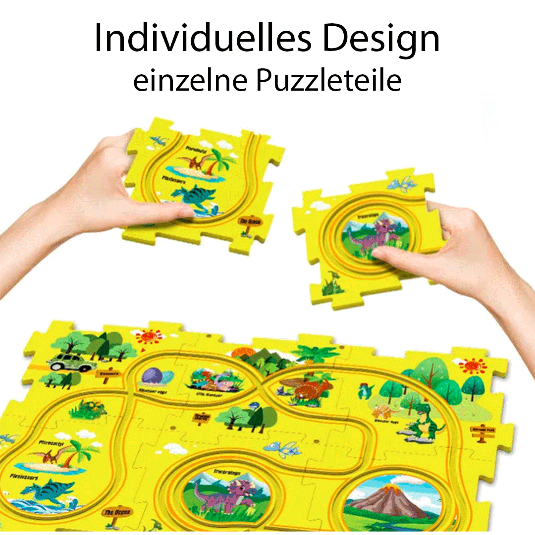 Lern, Puzzle, Schienenauto
