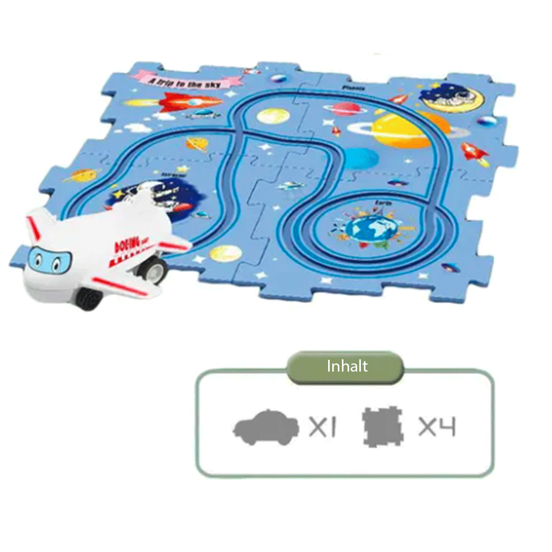 Lern, Puzzle, Schienenauto