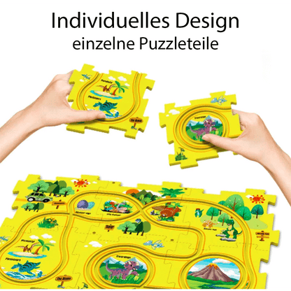 Lern, Puzzle, Schienenauto