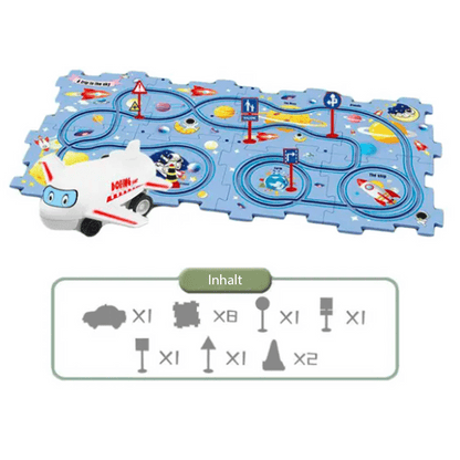 Lern, Puzzle, Schienenauto