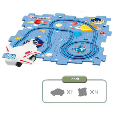 Lern, Puzzle, Schienenauto